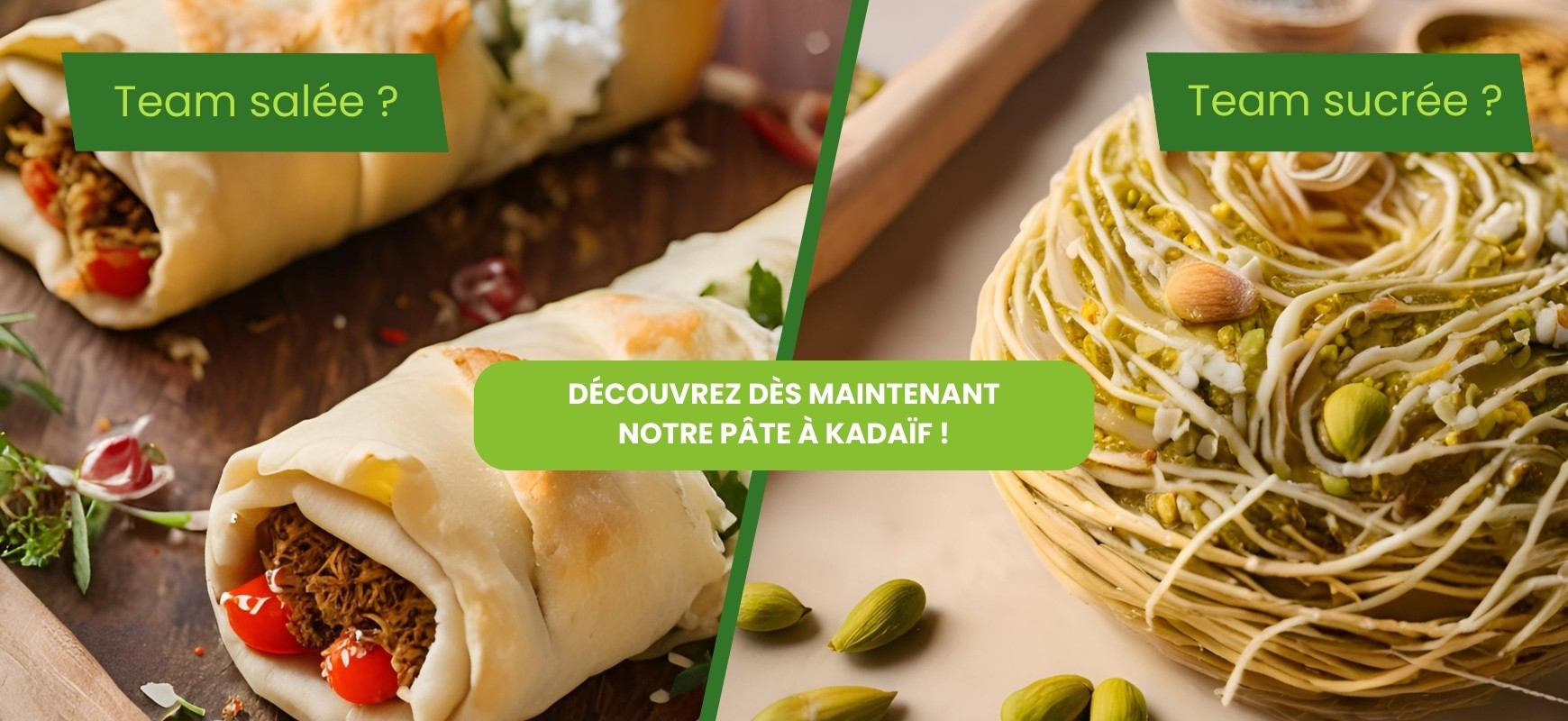 Mise en avant produit Pâte à Kadaïf